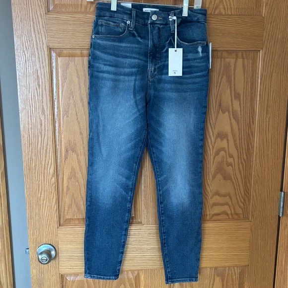 NWT Good American Indigo Ankle Jeans - Picture 1 of 7